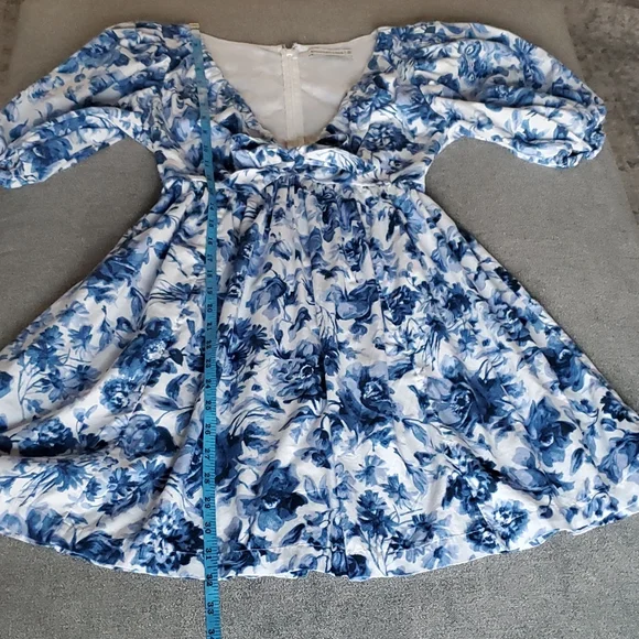 Abercrombie & Fitch Blue Floral Dress - Picture 12 of 16
